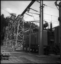 Transformer station, Juliawerk Tiefencastel 1949