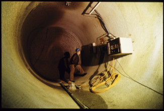 Gallery of NAGRA rock laboratory, Grimsel 1985
