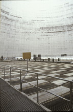 Nuclear power station Gösgen, cooling tower inside, 1980