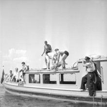 Rescue force demonstration on the Lake Constance, 1956