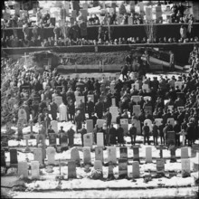 Glarus, funeral of the eleven avalanche victims 1961