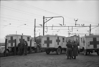 Transfer of a German medical unit; 1945