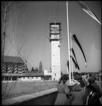 Church bell lifting ceremony of Steigkirche Schaffhausen 1949
