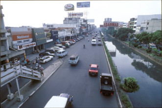 Street in Jakarta, Indonesia, 1986