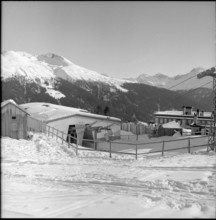 Cableway Schatzalp-Strelapass 1958