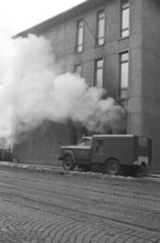 Fire at the phone switchboard Zurich Hottingen 1969