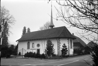 Old church in Lyss 1971