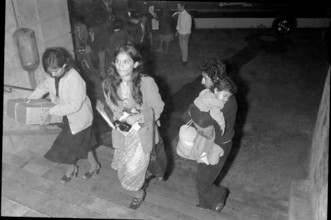 Ugandan refugees at their arrival in Neuchâtel in 1972