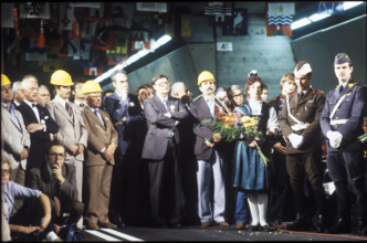 Gotthard motorway tunnel: opening ceremony 1980