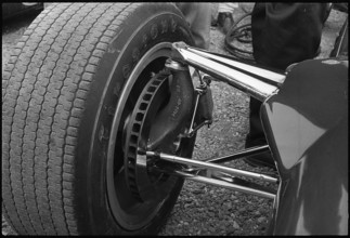 GP Zandvoort 1967: Lotus wheel suspension