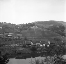 The village of Eglisau in the Zurich wine region, 1959