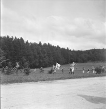 Marksman game at the children's party in Zofingen 1946
