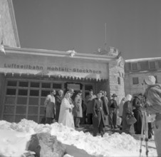 Top station Cableway Gornergrat 1957