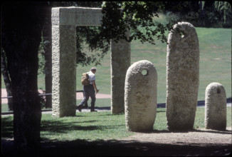 Neolithic grindstone plastic by Christian Kronenberg, 1984