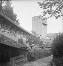 Fribourg; Morat Tower; 1945