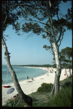 Bathing beach in Mallorca, 1976