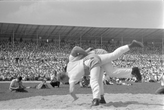 Swiss wrestling festival 1966 in Frauenfeld