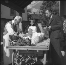 Butter donation, custom in Flums, 1940