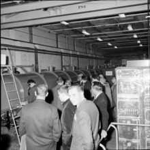 Official opening of CERN: visitors at the linear accelerator 1960