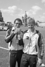 Olympic Games Moscow 1980: Olympic champions Röthlisberger and Dill-Bundi