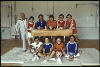 Jack Günthart with his team, 1978
