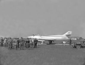 Swiss fighter plane P16, 1955