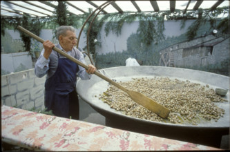 Preparation of snails at Snail festival in Molini di Triora