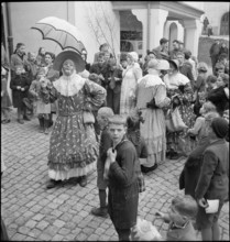 Carnival festivities in Schwyz, 1950