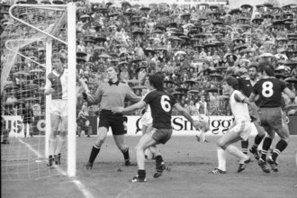 Cup final 1978: GC Zurich - Servette Geneva; keeper Berbig, Barberis