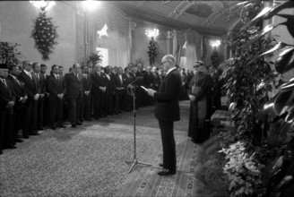 New Year's Reception: Alphons Egli, Nuncio Rovida, 1986