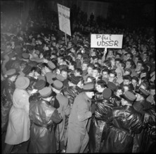Protest demonstration at the Russian embassy, Berne 1956