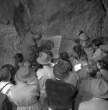 Map of the Schnurenloch grotto in the Simmental, 1953
