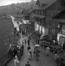 Village life in Stalden in Muotathal, 1952