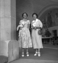 Marina Duchess of Kent and Queen Frederika, Lausanne 1949