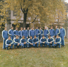 Skiing WC in St Moritz 1974: Fitting out of the Swiss Team