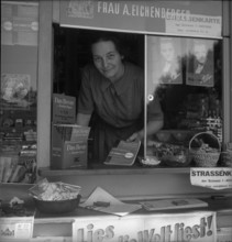 Azed newsstand: advertising for Das Beste, 1948