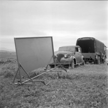 Mobile target for tank target practice 1957