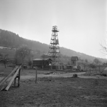 Zurzach, start of drilling to find a new thermal spring; 1955