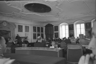 Hans Vollenweider in the courtroom, Murder trial, 1940