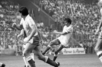 Football WC 1982: England - France; Michel Platini