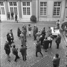 Olympic Games Tokyo 1964: reception for the riders in Berne; left Fischer, center Gossweiler, right