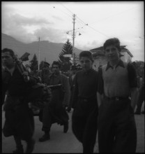 Italian partisans; escape from Italy; 1944