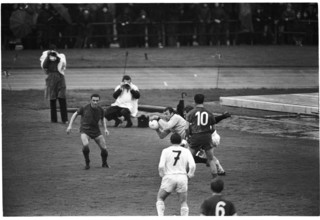 NLA 1968/69: FC Zurich - FC Basel; goalkeeper Marcel Kunz