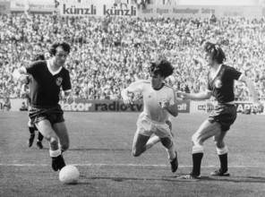 Cup final 1976: FC Zurich - Servette Geneva; Müller, Schweiwiler, Bizzini