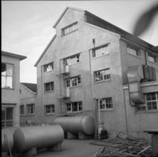 Factory building after explosion of acetone, Basel 1954