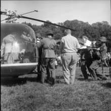 Medical service demonstration, Colombier 1963