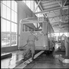 Bus Garage of VBZ, 1959