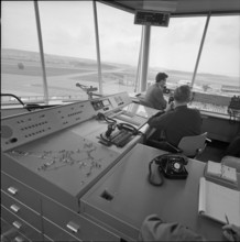 Workplace control tower: Zurich-Kloten Airport 1965