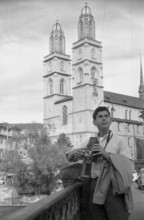 Young tourist in Zurich, 1962