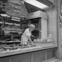 Butcher's shop in Zurich, 1956